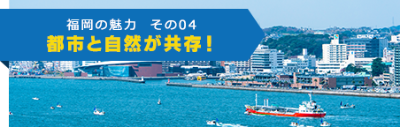 福岡の魅力  その04 都市と自然が共存！